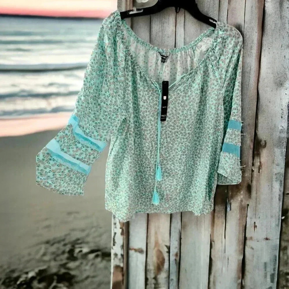 Unique Spectrum Tops - BOHO blouse in size L